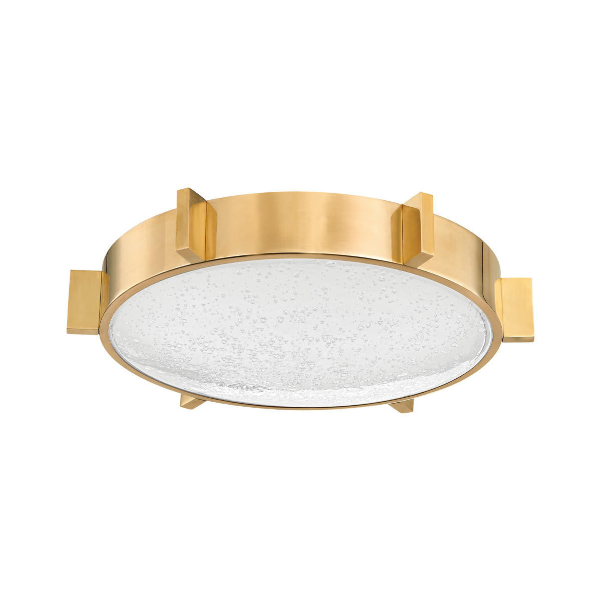 Corbett Ansonia Flush Mount Vintage Brass