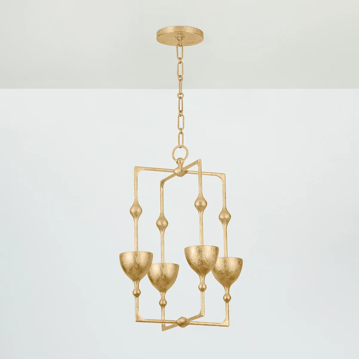 Corbett Antalya Outdoor Lantern, 4-Light, LED, Gold, 22.25"H (368-16-VGL CYAD)
