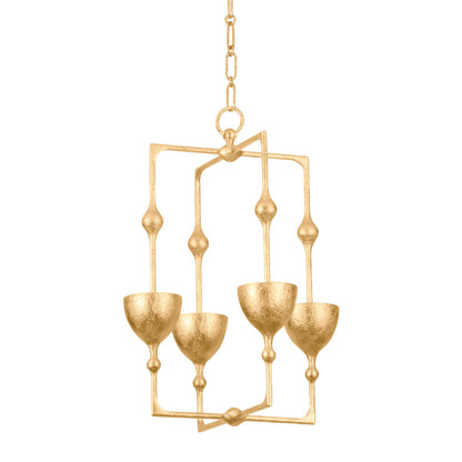 Corbett Antalya Outdoor Lantern, 4-Light, LED, Gold, 22.25"H (368-16-VGL CYAD)
