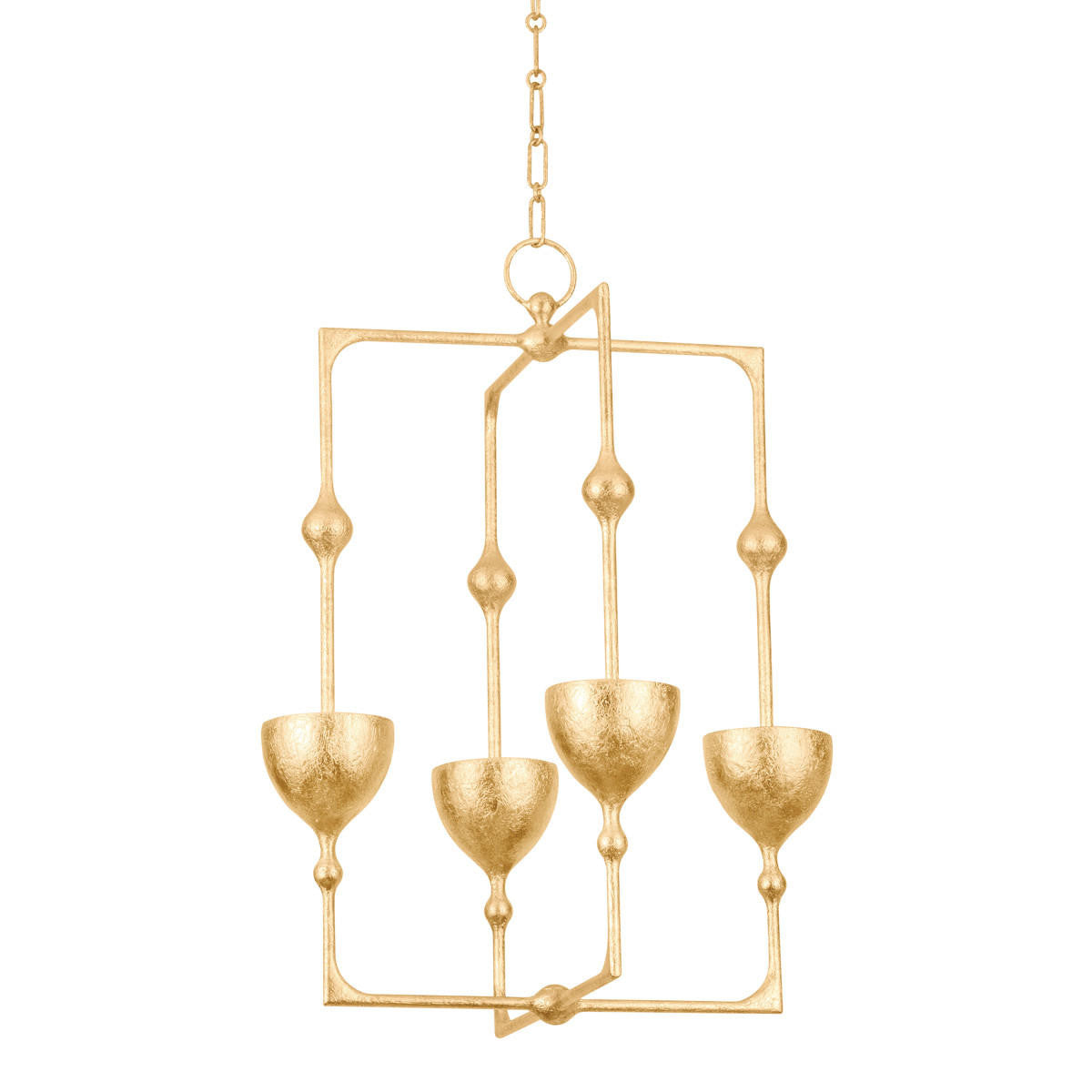 Corbett Antalya Outdoor Lantern, 4-Light, LED, Gold, 30.25"H (368-22-VGL CYAF)