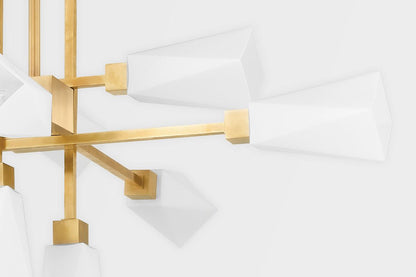 Corbett Artemis Chandelier 10-Light Brass 31.5"H