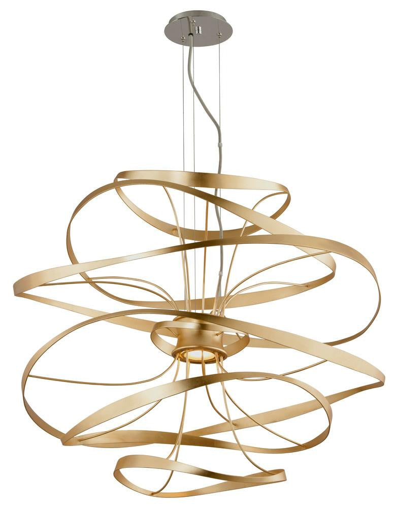 Corbett Calligraphy Chandelier Gold