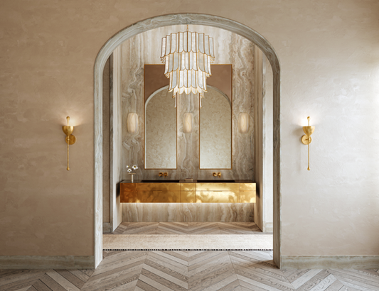Corbett Cartagena Chandelier, 16-Light, Gold, 31.5"W (365-32-VGL CYA3)