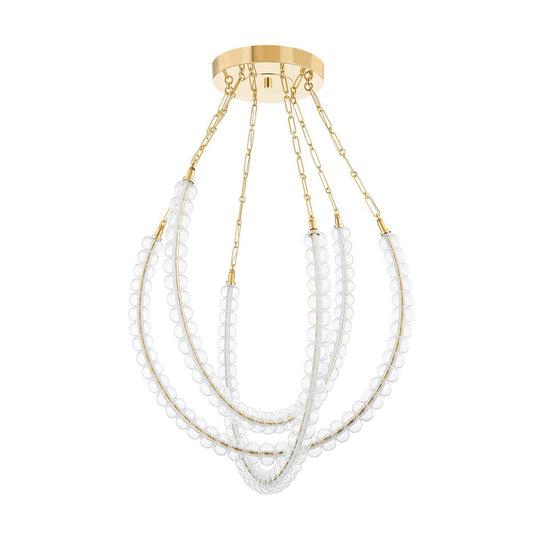 Corbett Celeste Chandelier Vintage Brass