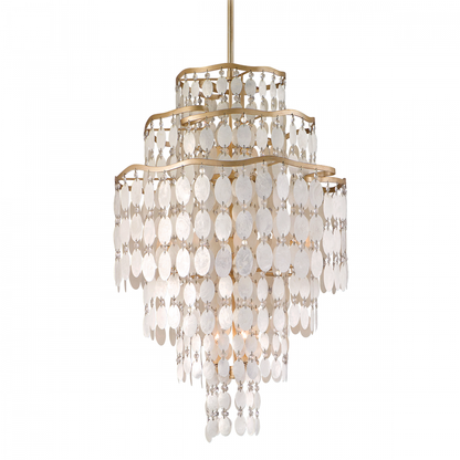 Corbett Dolce Chandelier Champagne Leaf