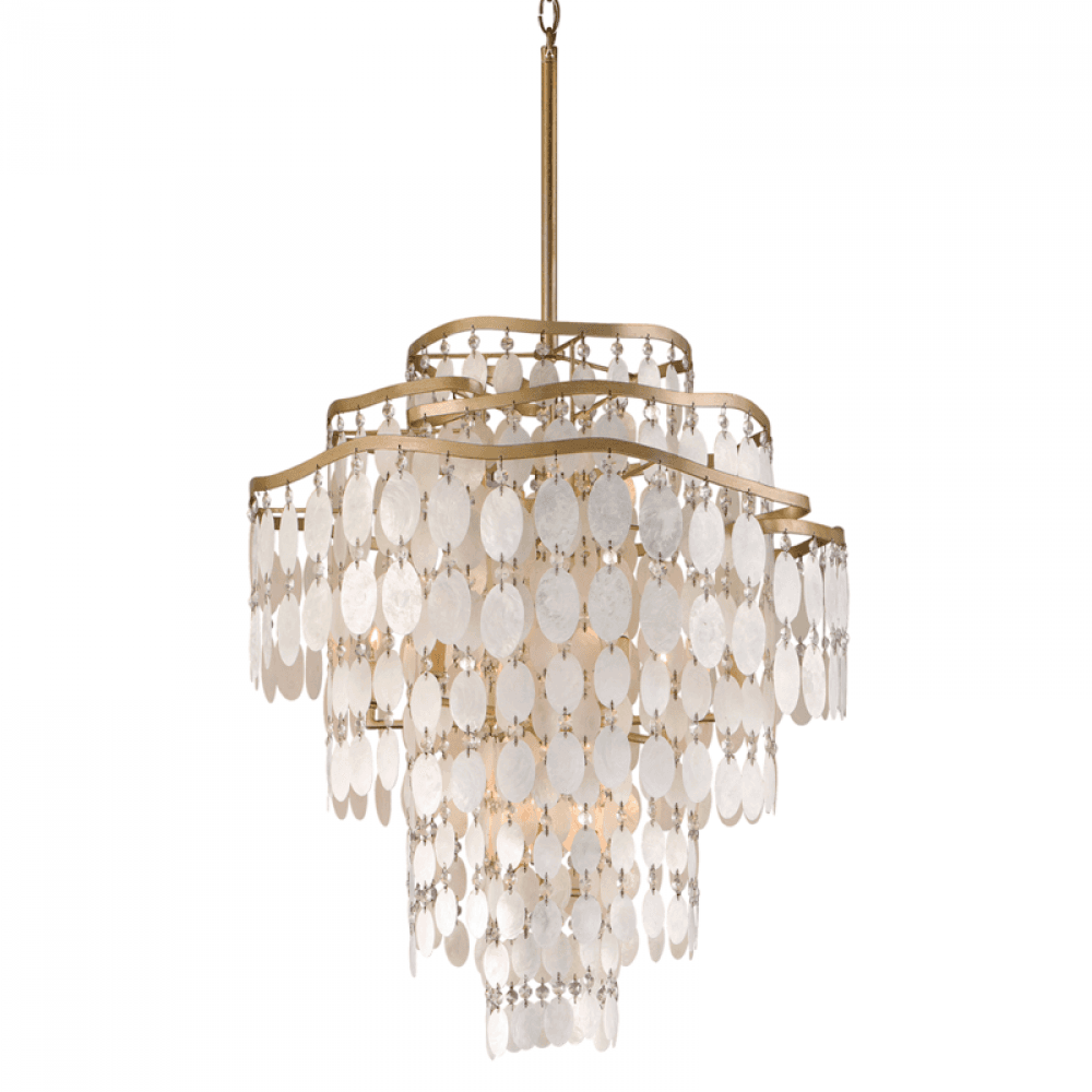 Corbett Dolce Pendant Champagne Leaf