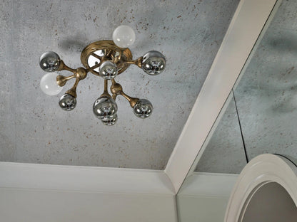Corbett Element Semi Flush Mount, 10-Light, Bronze, 22.75"W (206-311-SGL CY8L)