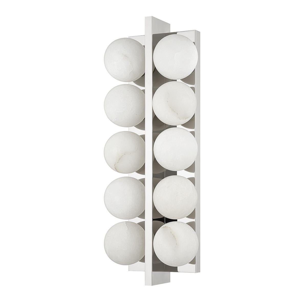 Corbett Emille Wall Sconce Polished Nickel