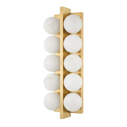 Corbett Emille Wall Sconce, 10-Light, Vintage Brass, 18.25"H (357-10-VB 95F4)