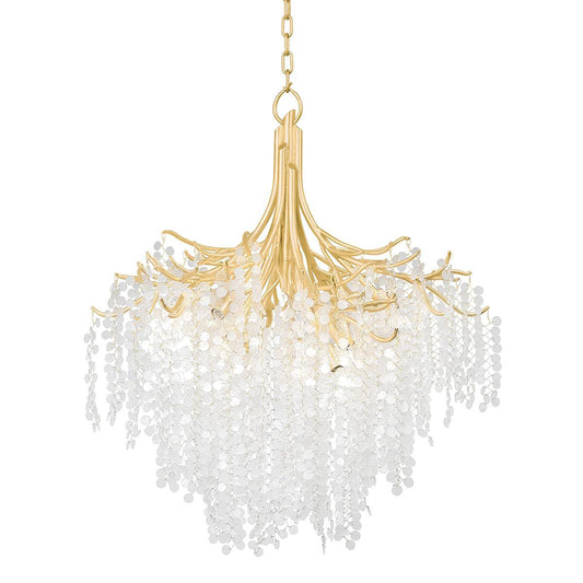 Corbett Genoa Chandelier Gold Leaf
