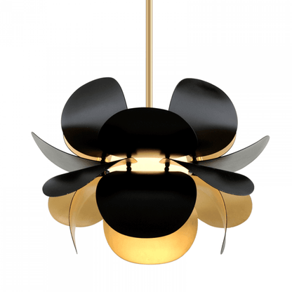 Corbett Ginger Pendant Gold Leaf, Black