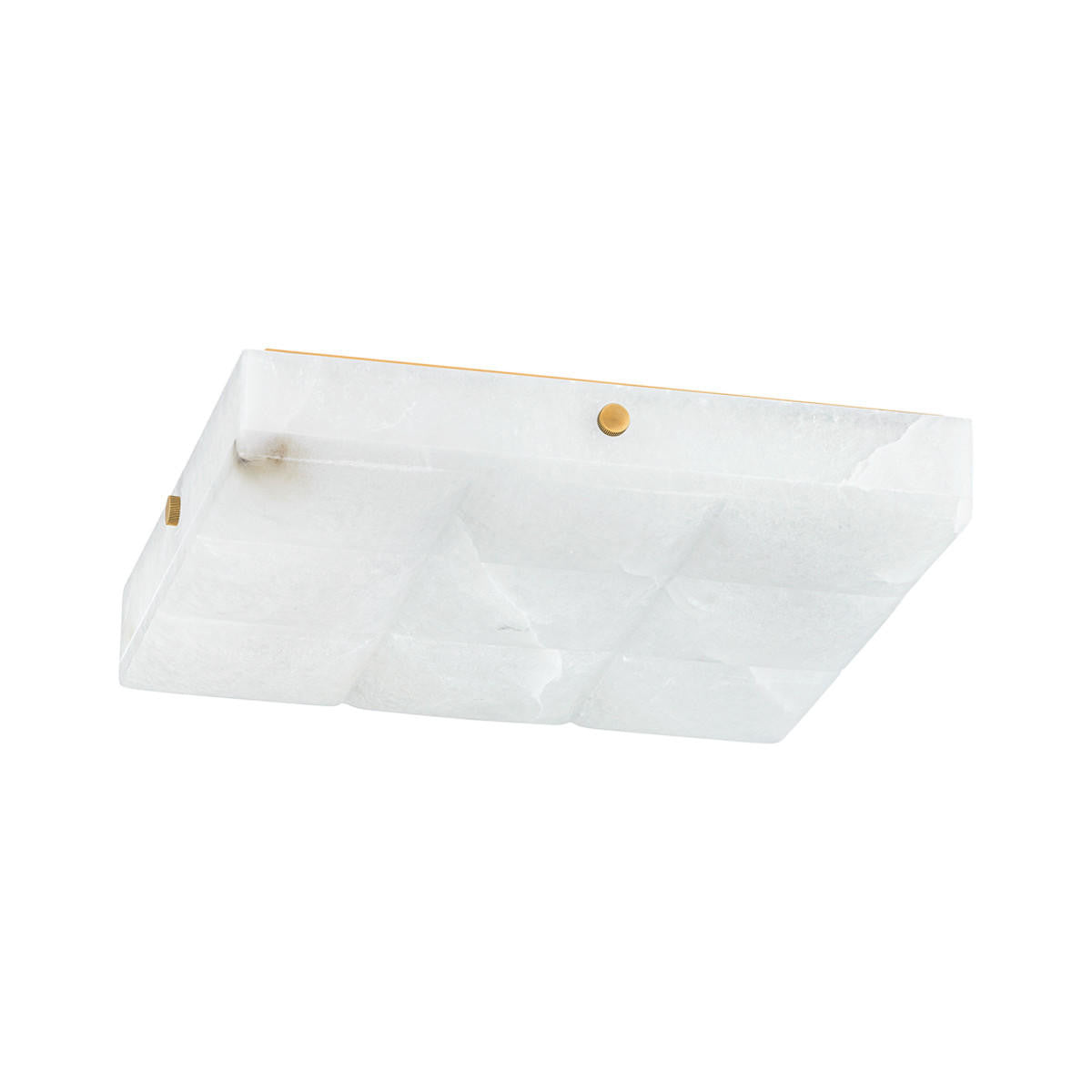 Corbett Gypsum Flush Mount Brass