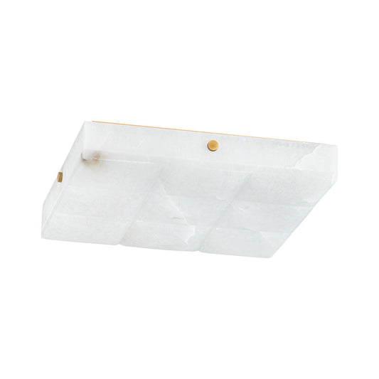 Corbett Gypsum Flush Mount Brass