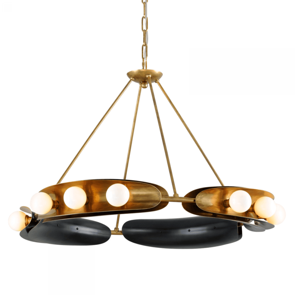 Corbett Hopper Chandelier Brass