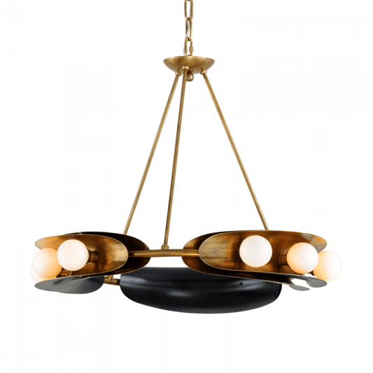 Corbett Hopper Chandelier Brass