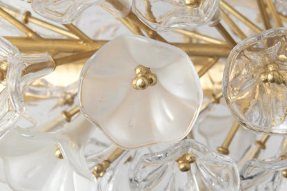 Corbett Jasmine Linear Chandelier, 1-Light, LED, Gold Leaf, 18"W (268-51-GL 95D0)