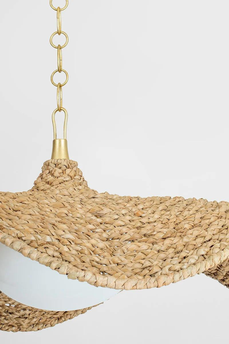Corbett Levene Chandelier, 1-Light, Vintage Gold Leaf, 58.75"W (347-59-VGL 95E9)