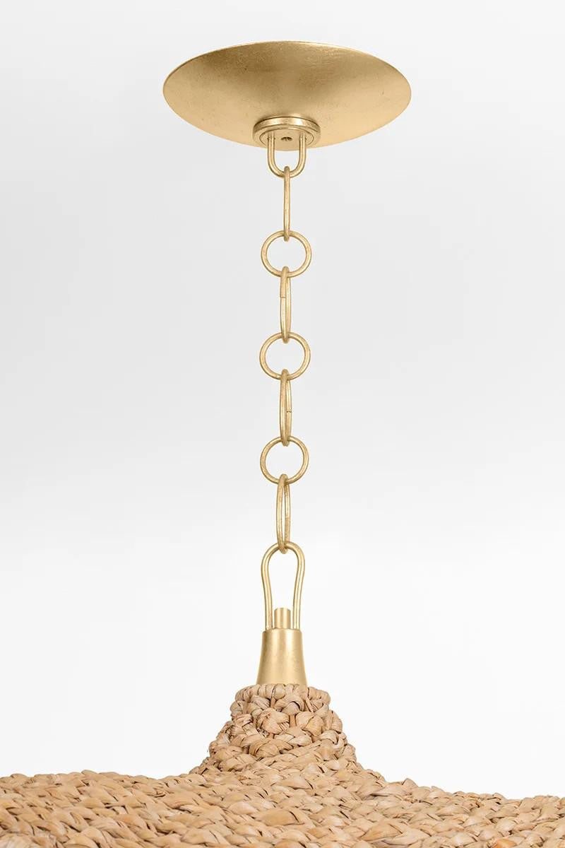 Corbett Levene Chandelier, 1-Light, Vintage Gold Leaf, 58.75"W (347-59-VGL 95E9)