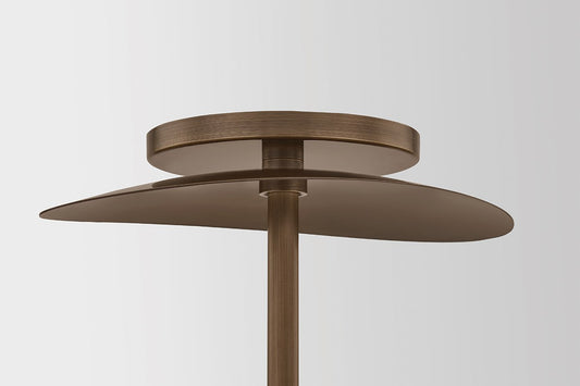 Corbett Alba 3-Light Semi-Flush Mount Old World Brass