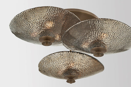 Corbett Alba 9-Light Semi-Flush Mount Old World Brass