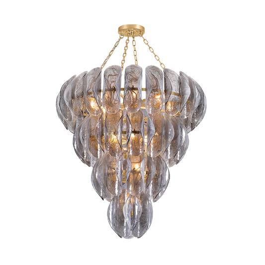 Corbett Anatase 18-Light Chandelier Vintage Gold Leaf