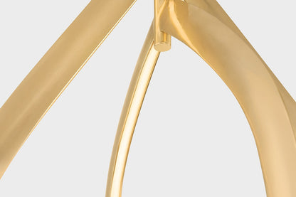 Corbett Arles 19.25" Chandelier Vintage Brass