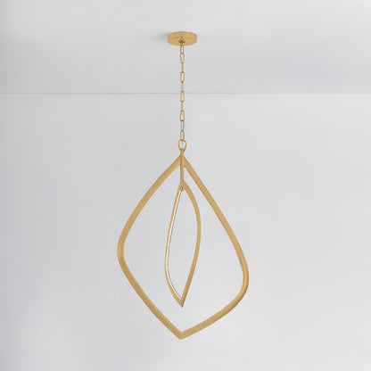 Corbett Arles 29" Chandelier Vintage Brass