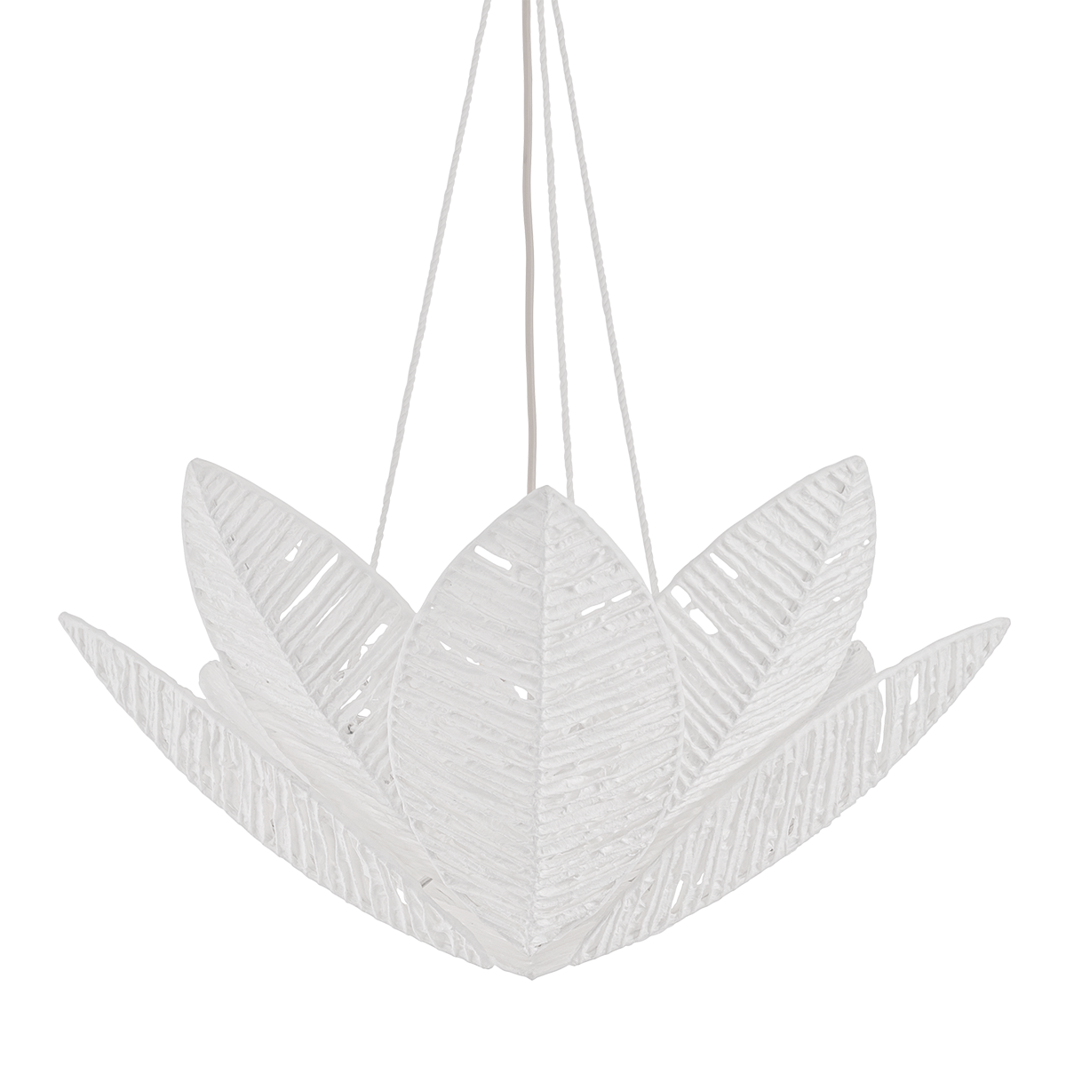 Corbett Azores 3-Light Chandelier Warm Silver Leaf