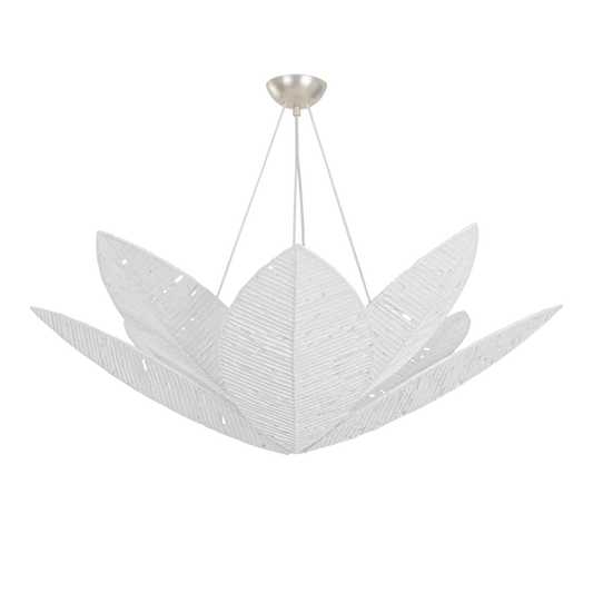 Corbett Azores 8-Light Chandelier Warm Silver Leaf
