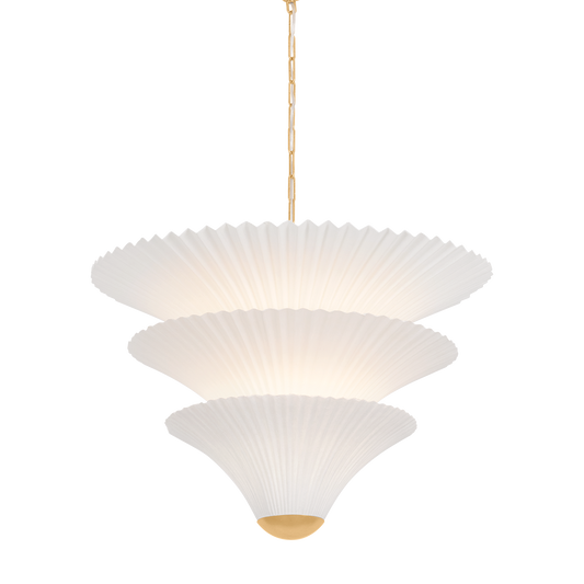 Corbett Belluno 2-Light Chandelier Vintage Gold Leaf