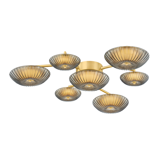 Corbett Birmingham 40.75" Flush Mount Vintage Polished Brass
