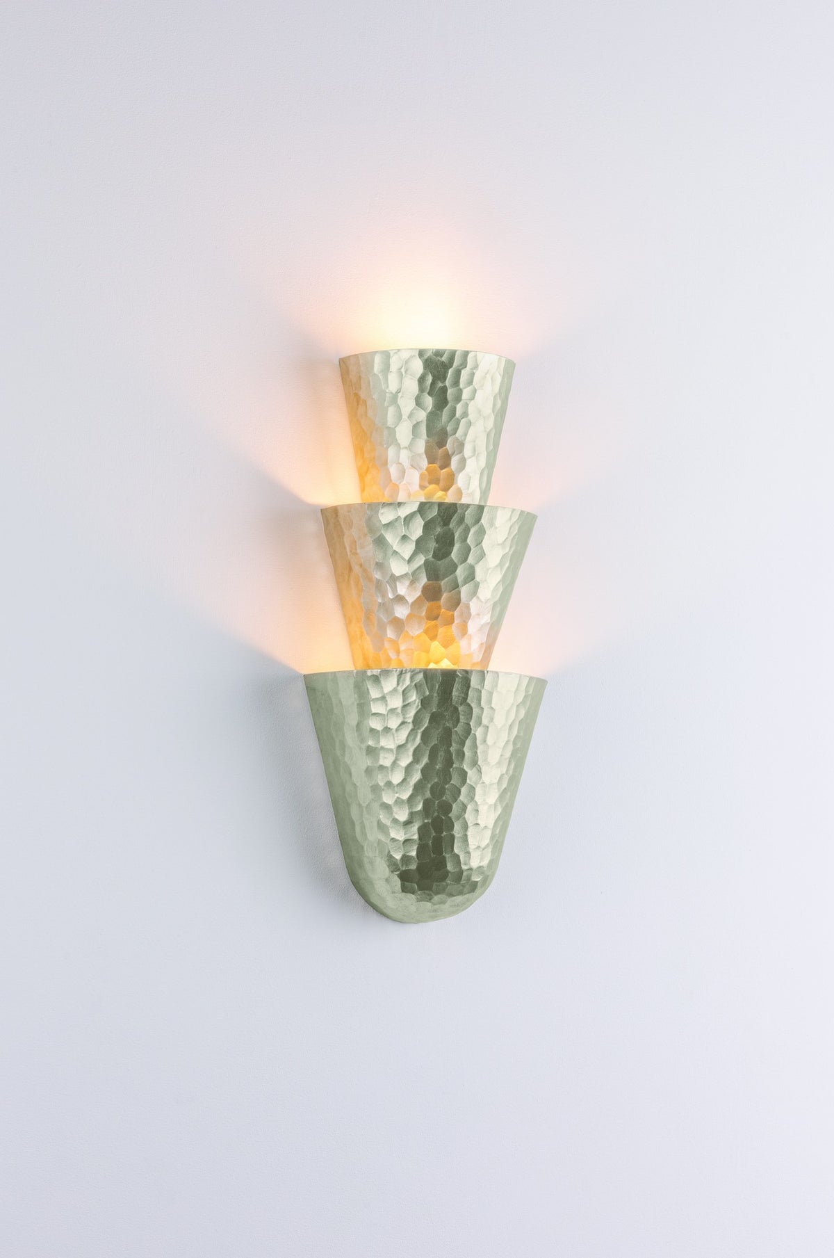 Corbett Bucharest Wall Sconce Warm Silver Leaf