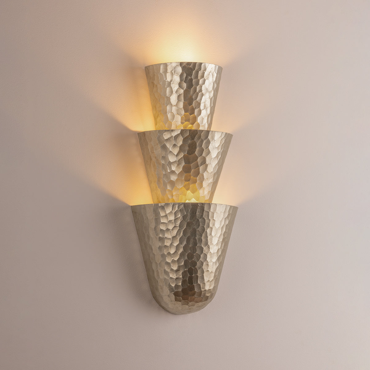 Corbett Bucharest Wall Sconce Warm Silver Leaf