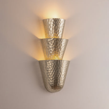 Corbett Bucharest Wall Sconce Warm Silver Leaf
