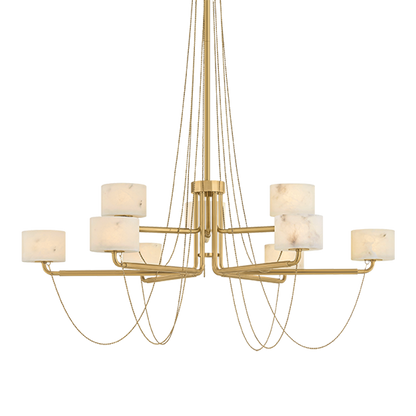 Corbett Bunda 47" Chandelier Vintage Brass