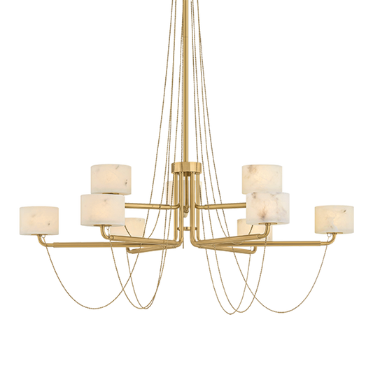 Corbett Bunda 47" Chandelier Vintage Brass
