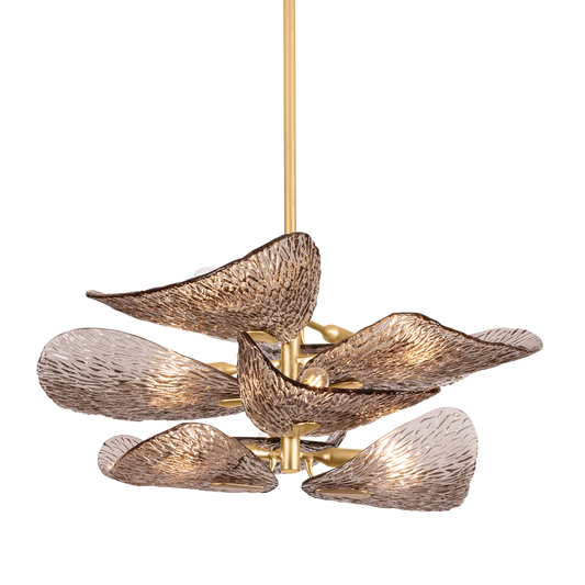 Corbett Cardiff Flush Mount Vintage Gold Leaf