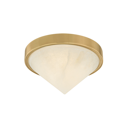 Corbett Colmar Flush Mount Vintage Brass