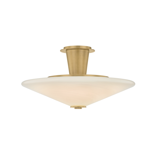 Corbett Cologne 19.25" Flush Mount Vintage Brass