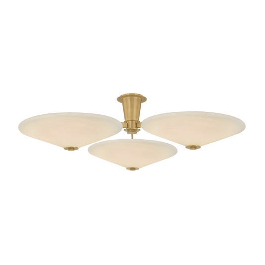 Corbett Cologne 45.25" Flush Mount Vintage Brass