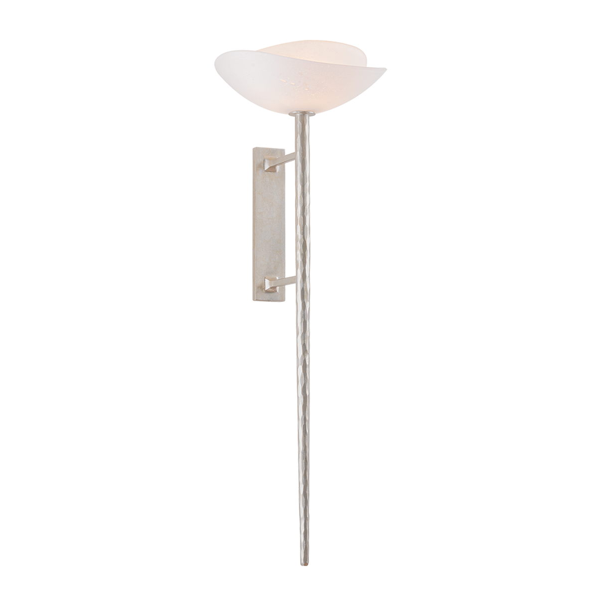 Corbett Coppa Wall Sconce Warm Silver Leaf