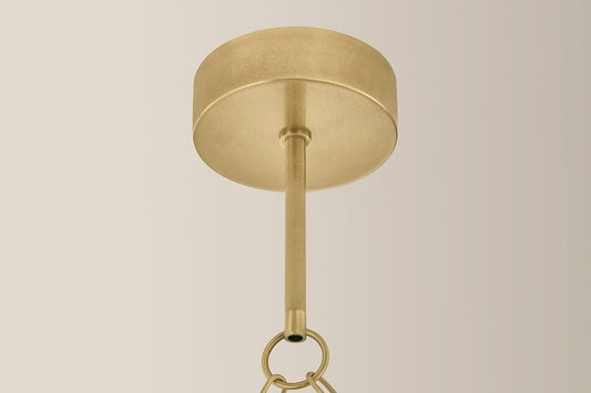 Corbett Corda Linear Chandelier Vintage Brass