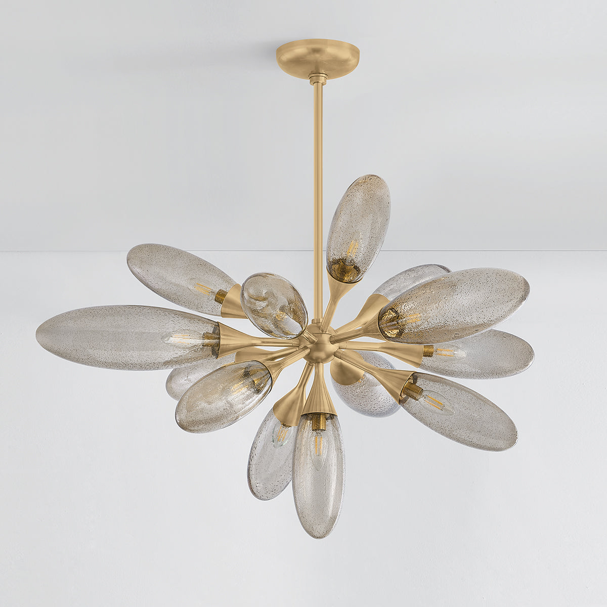 Corbett Cordoba 13-Light Flush Mount Vintage Brass