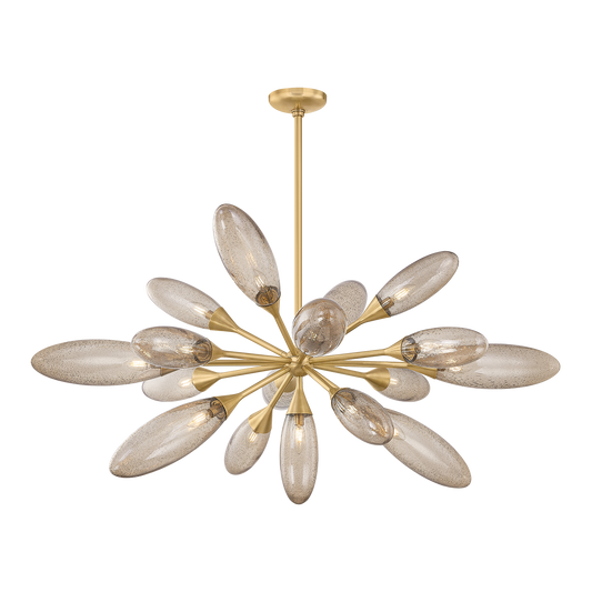 Corbett Cordoba 17-Light Flush Mount Vintage Brass