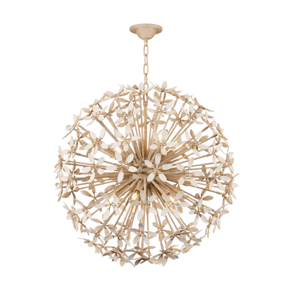 Corbett Corfu 10-Light Chandelier Ivory Coco