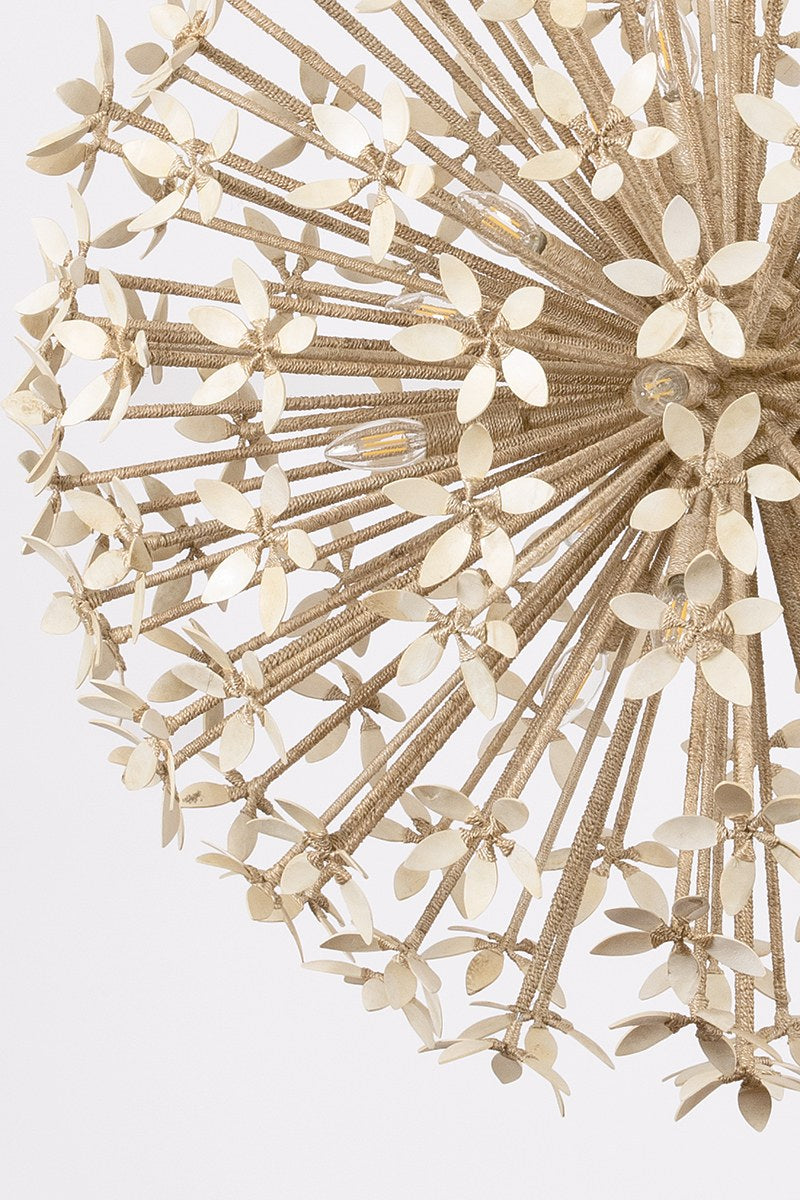 Corbett Corfu 16-Light Chandelier Ivory Coco