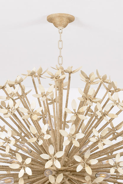 Corbett Corfu 16-Light Chandelier Ivory Coco