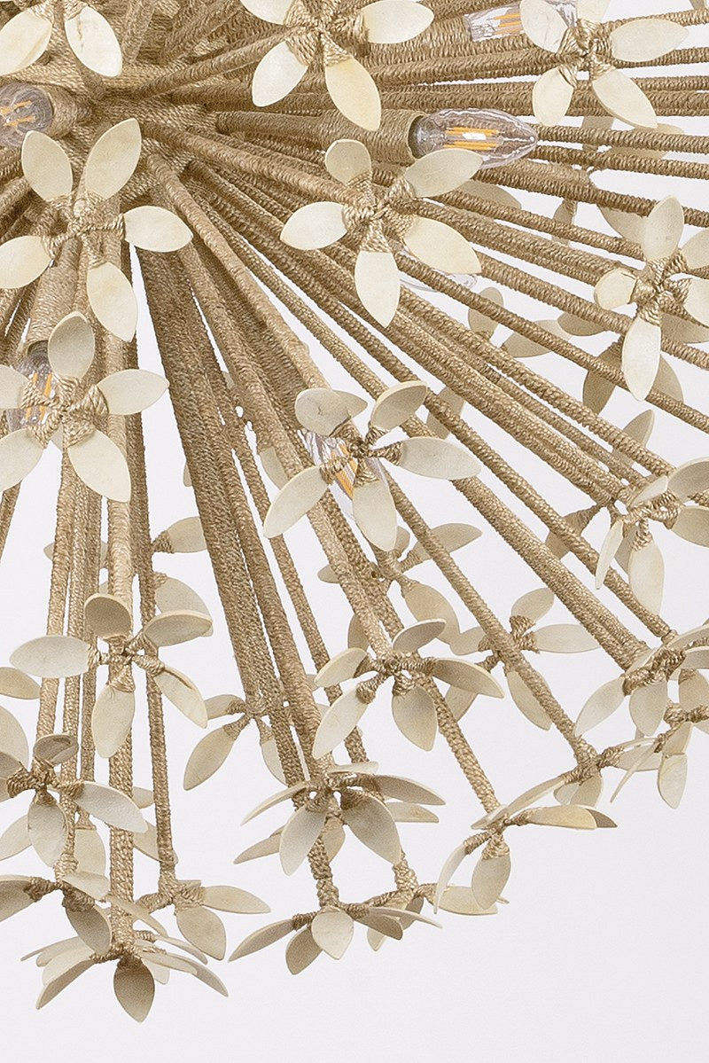 Corbett Corfu 16-Light Chandelier Ivory Coco