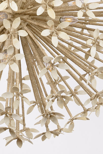 Corbett Corfu 16-Light Chandelier Ivory Coco