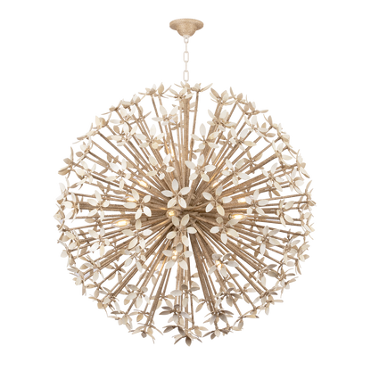 Corbett Corfu 16-Light Chandelier Ivory Coco